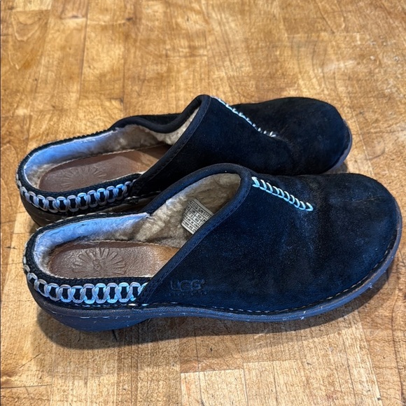 UGG Black Suede Clogs - Picture 2 of 4